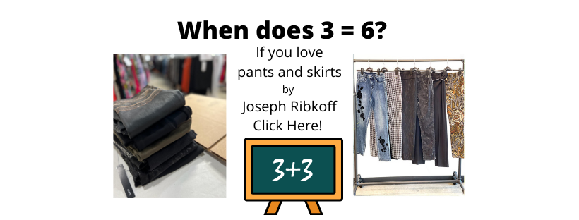 When does 3 = 6?  (Hint: Joseph Ribkoff Pants)