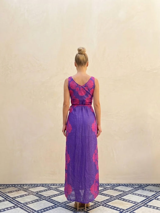 Johnny Was Frisell Marysol Seashell Sleeveless Wrap Dress CSW9325-Y