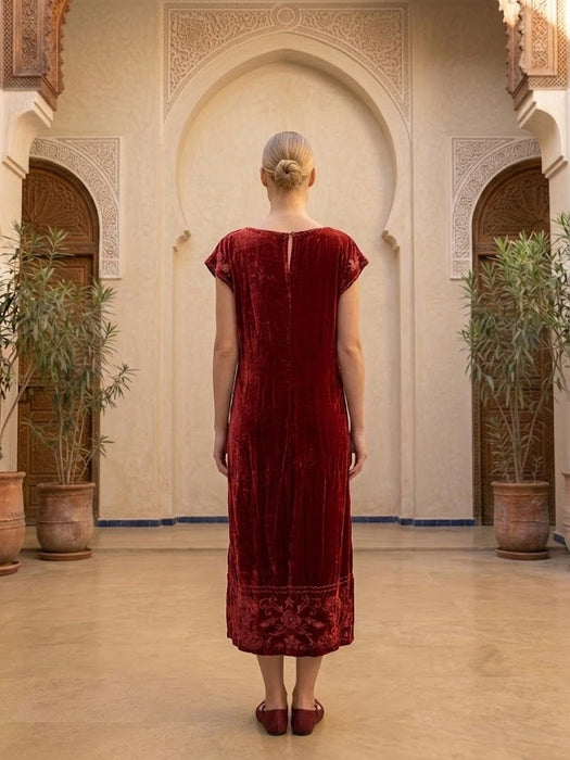 Johnny Was Relaxed Velvet Boatneck Dress J38725-7