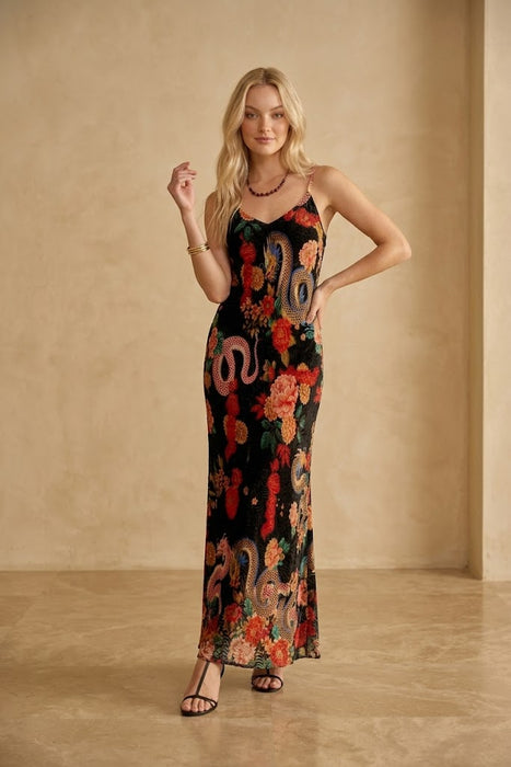 Johnny Was Levi Burnout Kanako Maxi Floral Dress C33125-9 — AfterRetail