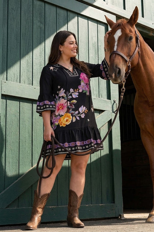 Johnny Was Jade Hailee Mini Dress Plus size L36325-1X