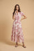Johnny Was Calme Pink Fire Bird Pintuck Tiered Dress R34124-5