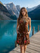 Johnny Was Mayra Velvet Chevron Tank Dress J38925-7