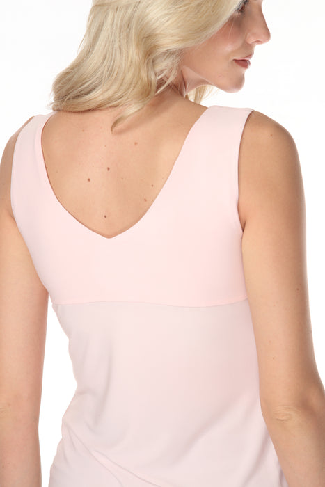 Joseph Ribkoff Petal Pink V-Neck Sleeveless Tank Top 201546S26