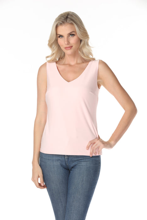 Joseph Ribkoff Petal Pink V-Neck Sleeveless Tank Top 201546S26