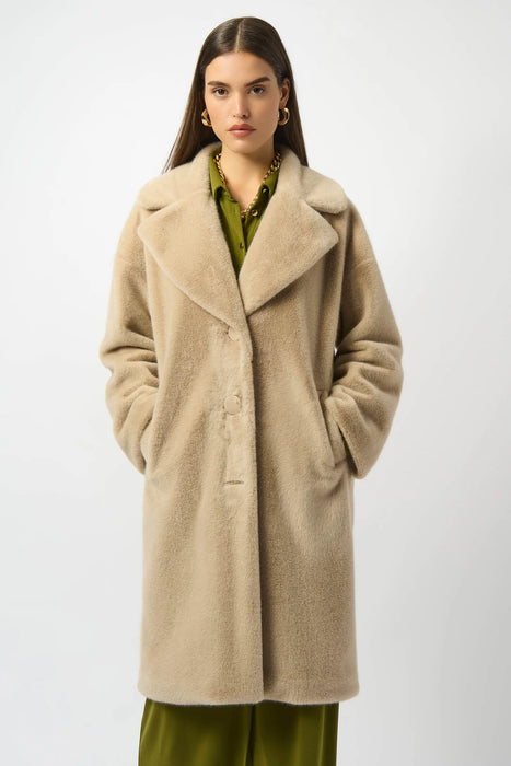 Joseph Ribkoff Faux Fur Straight Coat 243902F25