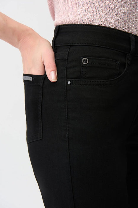 Joseph Ribkoff Black Denim Straight Leg Jeans 261994