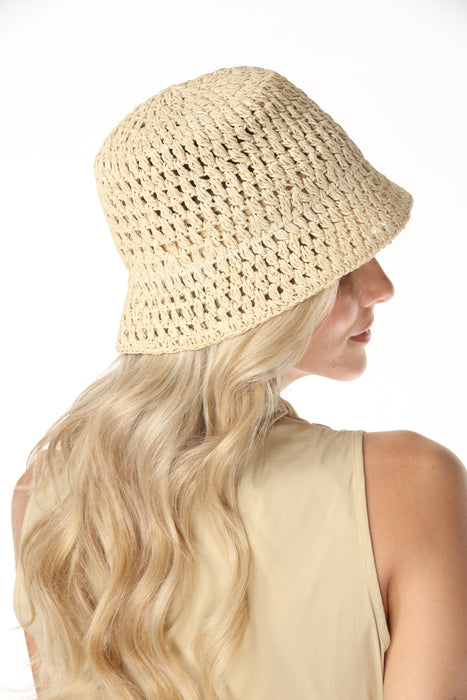 Joseph Ribkoff Crochet Bucket Hat 262972