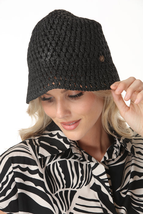 Joseph Ribkoff Crochet Bucket Hat 262972