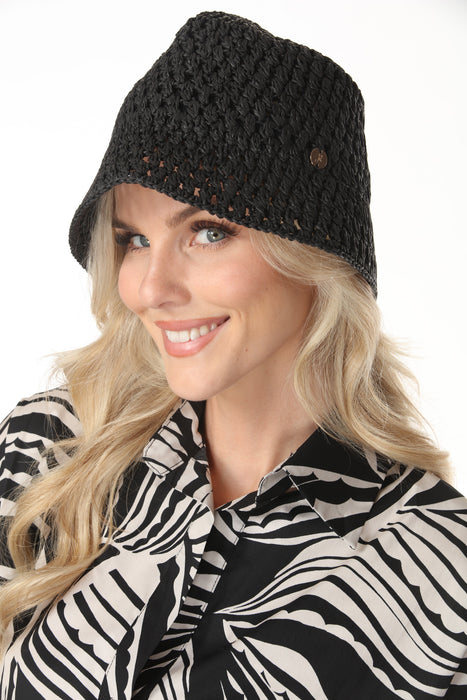 Joseph Ribkoff Crochet Bucket Hat 262972