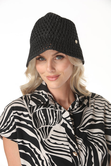 Joseph Ribkoff Crochet Bucket Hat 262972