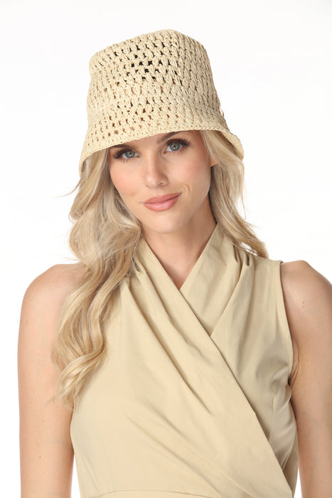 Joseph Ribkoff Crochet Bucket Hat 262972