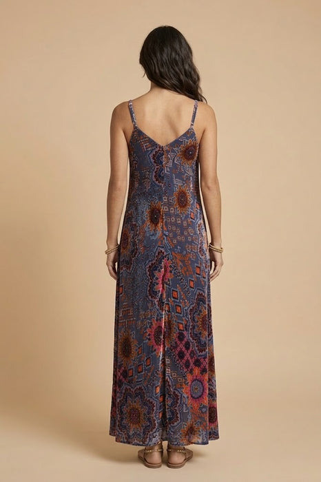 Johnny Was Velvet Sisi Burnout Kanako Dress C32425-7