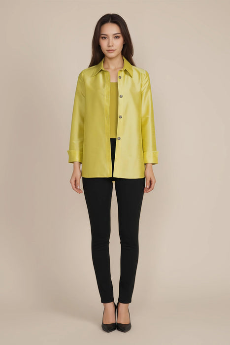 IC Collection Citron Cuff and Back Placket Detail Jacket 4442J