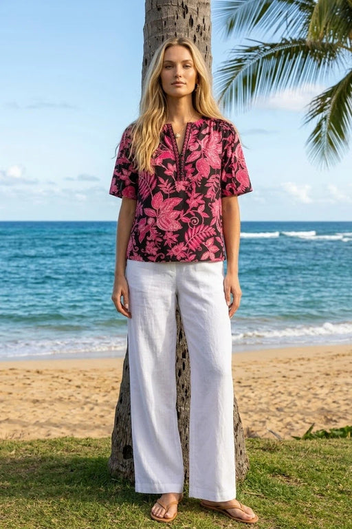 Johnny Was Workshop Ruffle Seam Top W11125-4