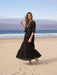 Johnny Was Black Frisell Eyelet Swimwear Maxi Coverup CSW9225-Y