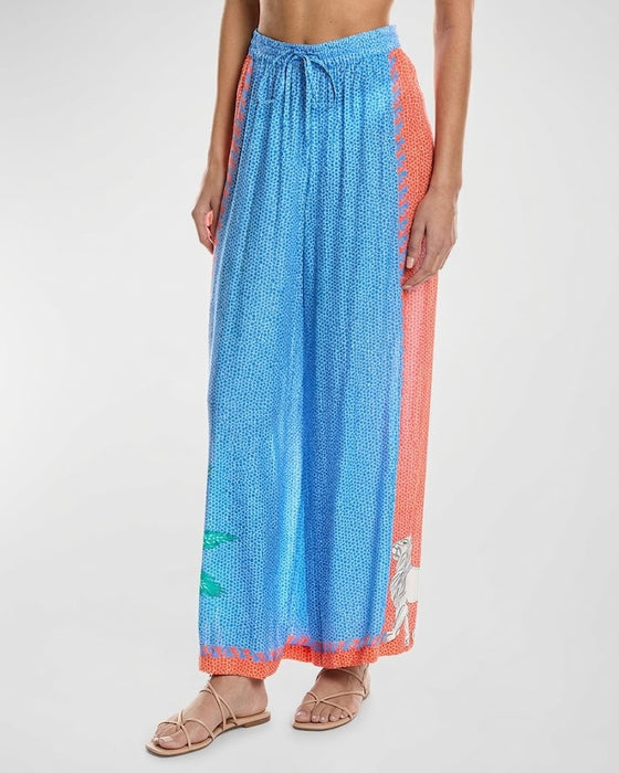 Johnny Was Blue JW X Paolita Pigalle Trousers CSW4525-Y