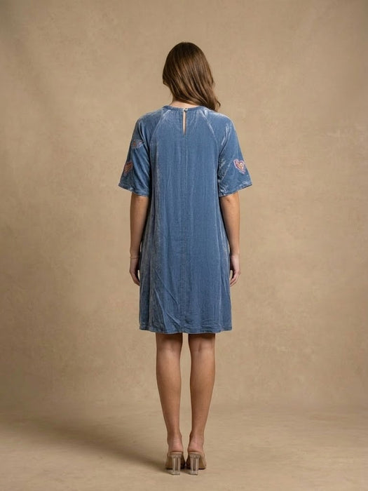 Johnny Was Karime Velvet Flutter Sleeve Raglan Dress J38425-6*