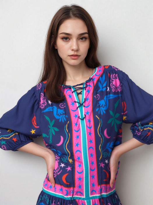 Johnny Was Jade Selena Mini Dress L30725-4