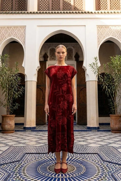 Johnny Was Relaxed Velvet Boatneck Dress J38725-7