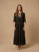 Johnny Was Black Frisell Eyelet Swimwear Maxi Coverup CSW9225-Y