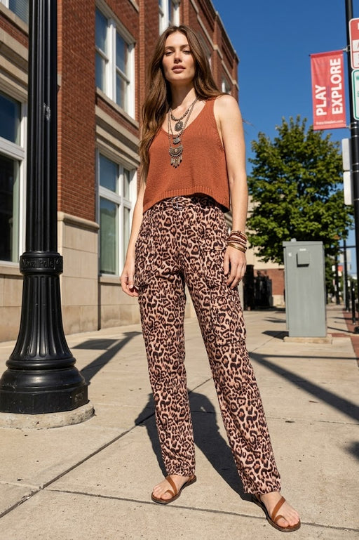 Johnny Was Bellina Leopard Hailey Cargo Pant C67525-6