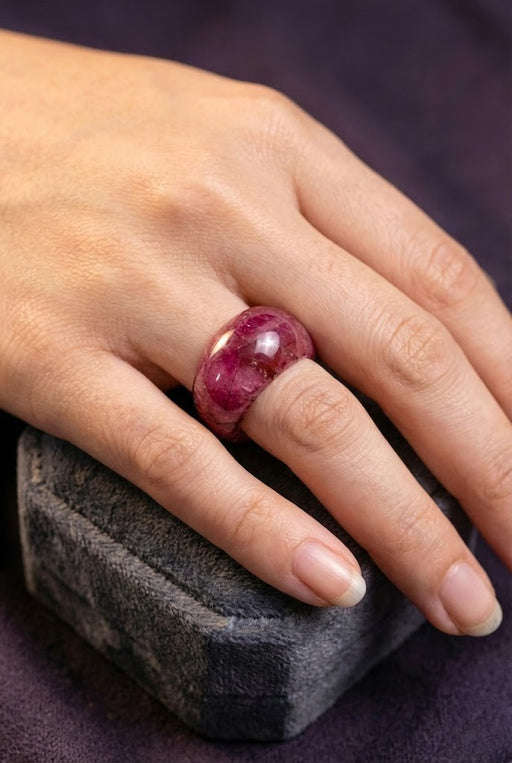 Johnny Was Hot Pink Gemstone Dome Ring CJ1324