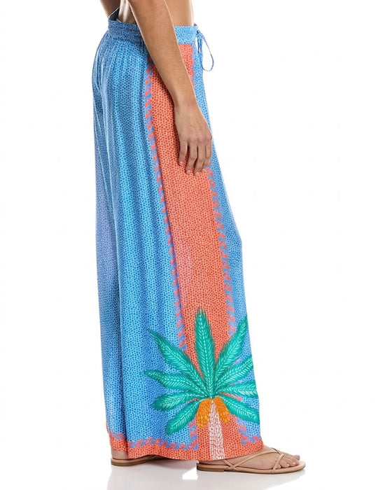 Johnny Was Blue JW X Paolita Pigalle Trousers CSW4525-Y