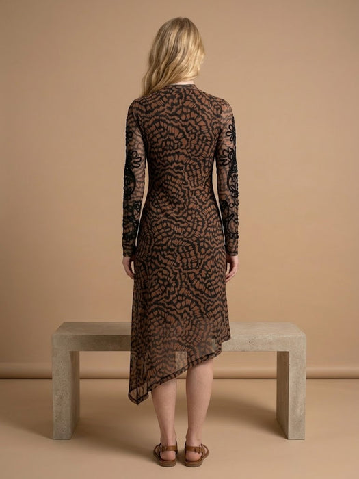 Johnny Was Jade Shelly Asymmetrical Mesh Dress L30125-9