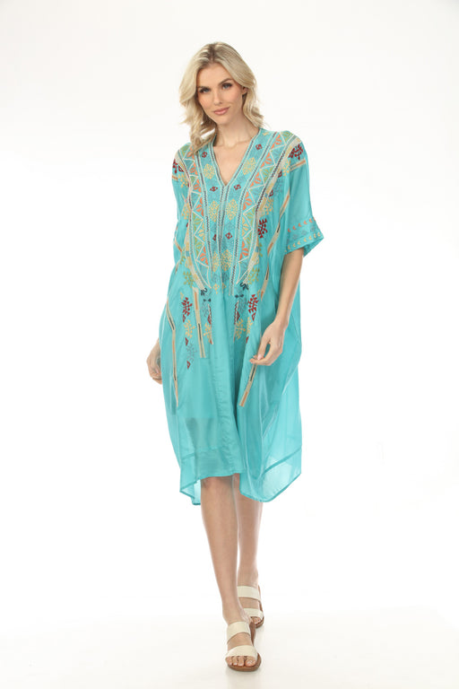 Johnny Was Biya Turquoise Kendry Kaftan B35425-4
