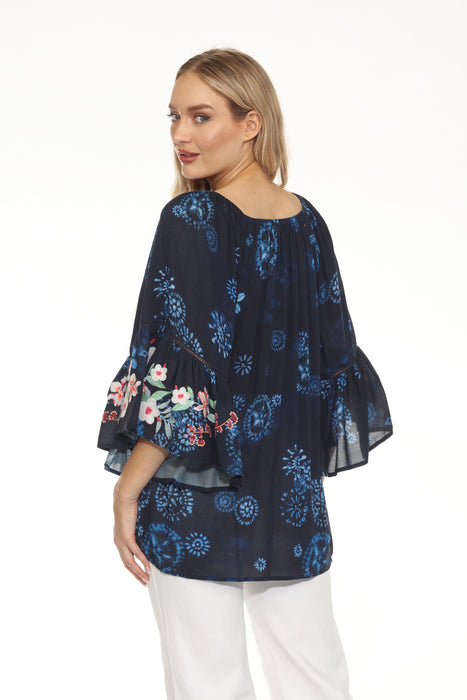 Johnny Was Annia Off The Shoulder Swim Cover-Up Dress Boho Chic CSW2120-H