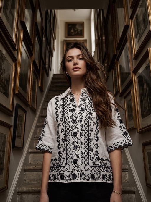 Johnny Was Talia Relaxed Kimono Sleeve Shirt W12925-6