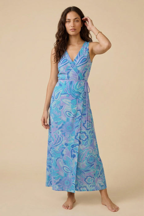 Johnny Was JWLA Mulla Sleeveless Wrap Dress CSW4426-M