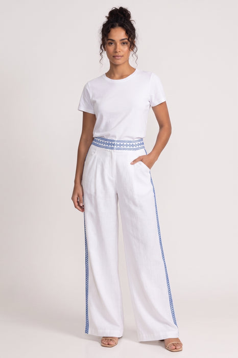 Johnny Was JWLA Madaleina Wide Leg Pleat Pant J62325-2 *