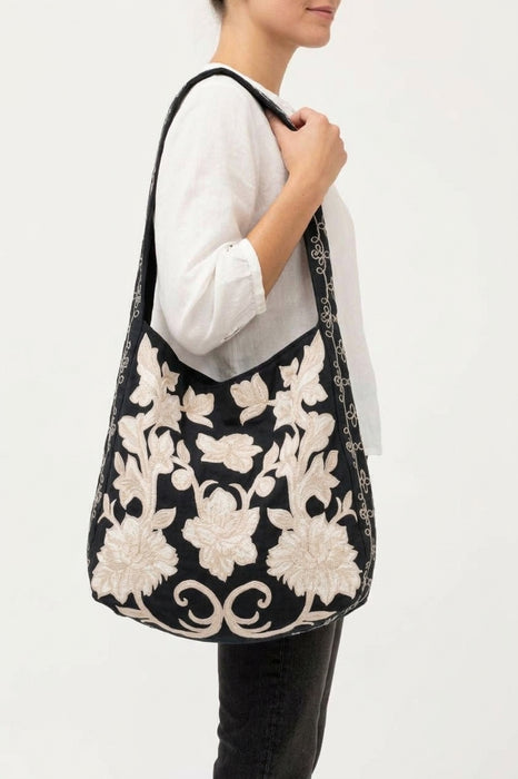 Johnny Was Henrik Wide Strap Linen Tote Bag J06926-2