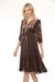 Johnny Was JWLA Taline Velvet Boho Midi Dress Petite Size J33124-0