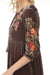 Johnny Was JWLA Taline Velvet Boho Midi Dress Petite Size J33124-0