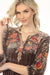 Johnny Was JWLA Taline Velvet Boho Midi Dress Petite Size J33124-0