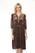 Johnny Was JWLA Taline Velvet Boho Midi Dress Petite Size J33124-0