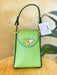 Jijou Capri Apple Green Bumblebee Leather Cellphone Case Bag NEW