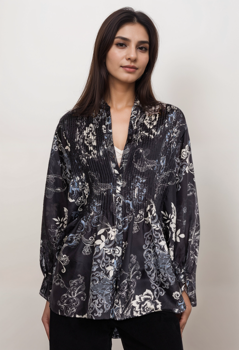 Johnny Was C28723BE Olivia Kita Silk Tunic