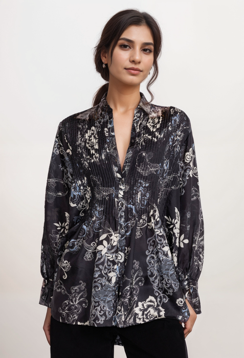 Johnny Was C28723BE Olivia Kita Silk Tunic