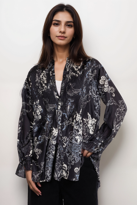 Johnny Was C28723BE Olivia Kita Silk Tunic