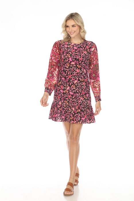 Johnny Was Jade Ariana Floral Silk Mini Dress L30923
