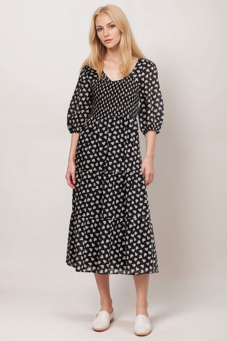 johnny was cotton dress Johnny Was Bletilla Floral Cotton-Silk Mini Dress