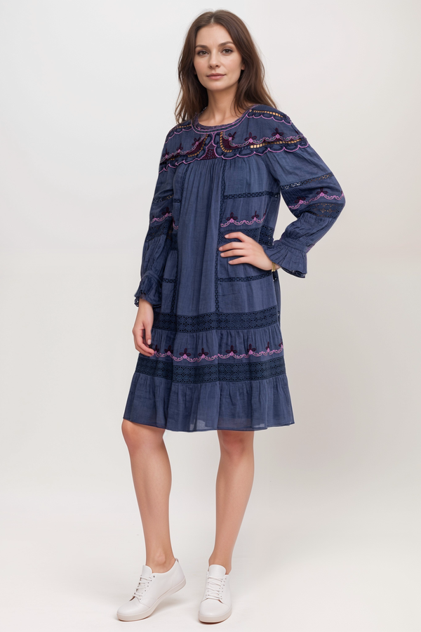 SELLING By Johnny Dia Diamond Wave Mini Dress