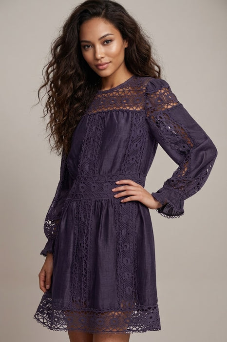 Johnny Was Jade Mitska Lace Mini Dress L30224 *