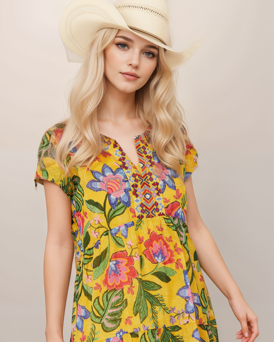 Johnny Was Workshop Women's Floral Prairie Mini Dress W36324