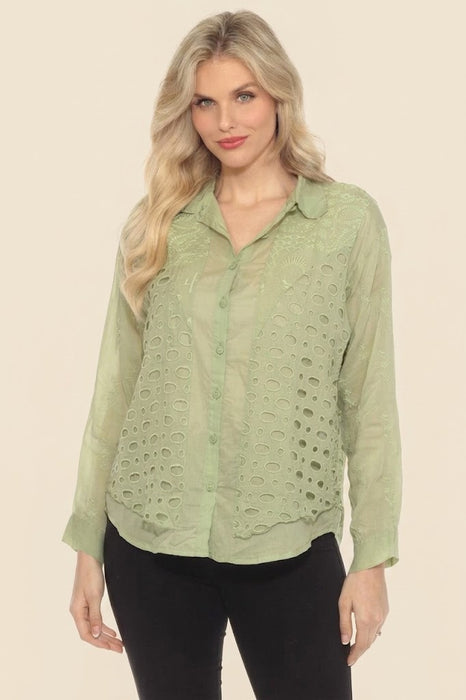 Johnny Was Western Paisley Piya Button-Down Shirt C19124-7 *