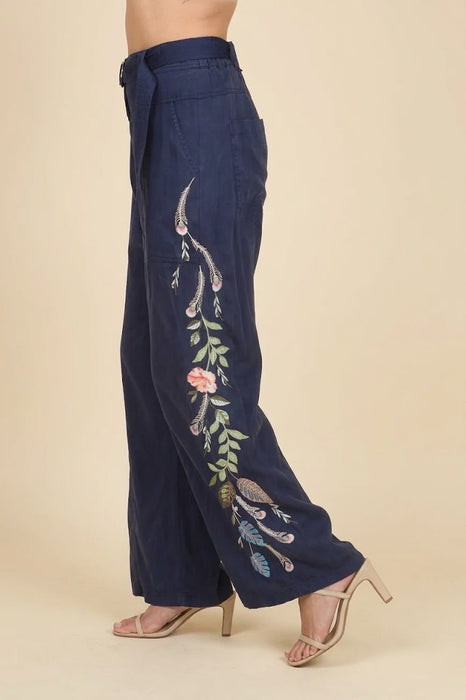 Johnny Was Workshop Emika Belted Wide Leg Pants W61124 *